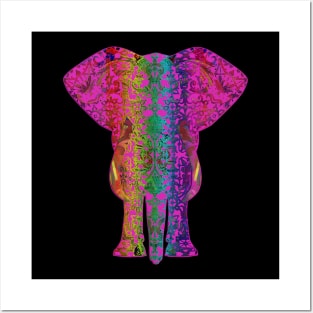 Rainbow Fuschia Ganesha Posters and Art